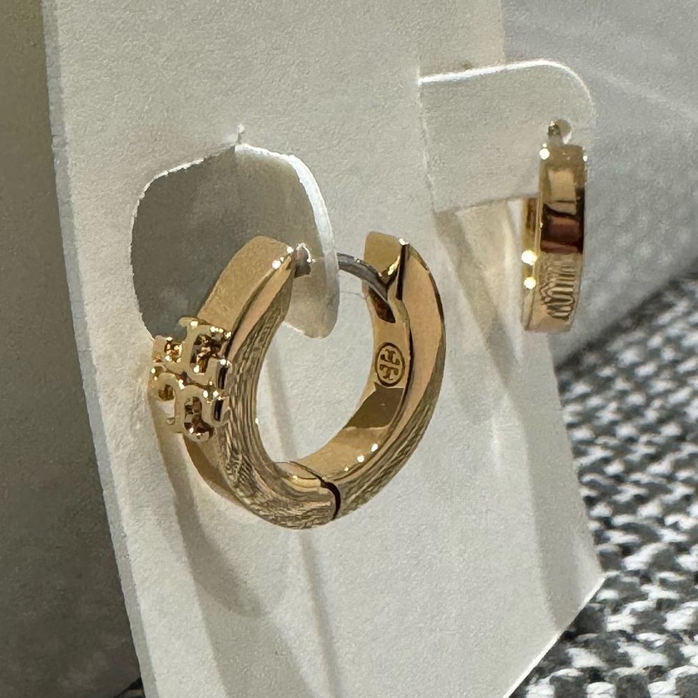 Tory Burch Kira Huggie Hoop Earrings